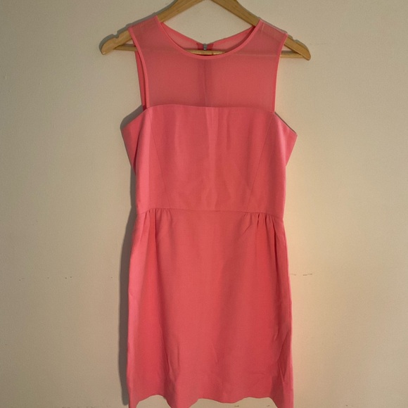 Sandro shift dress, sheer top, sheer back to waist - Picture 2 of 12